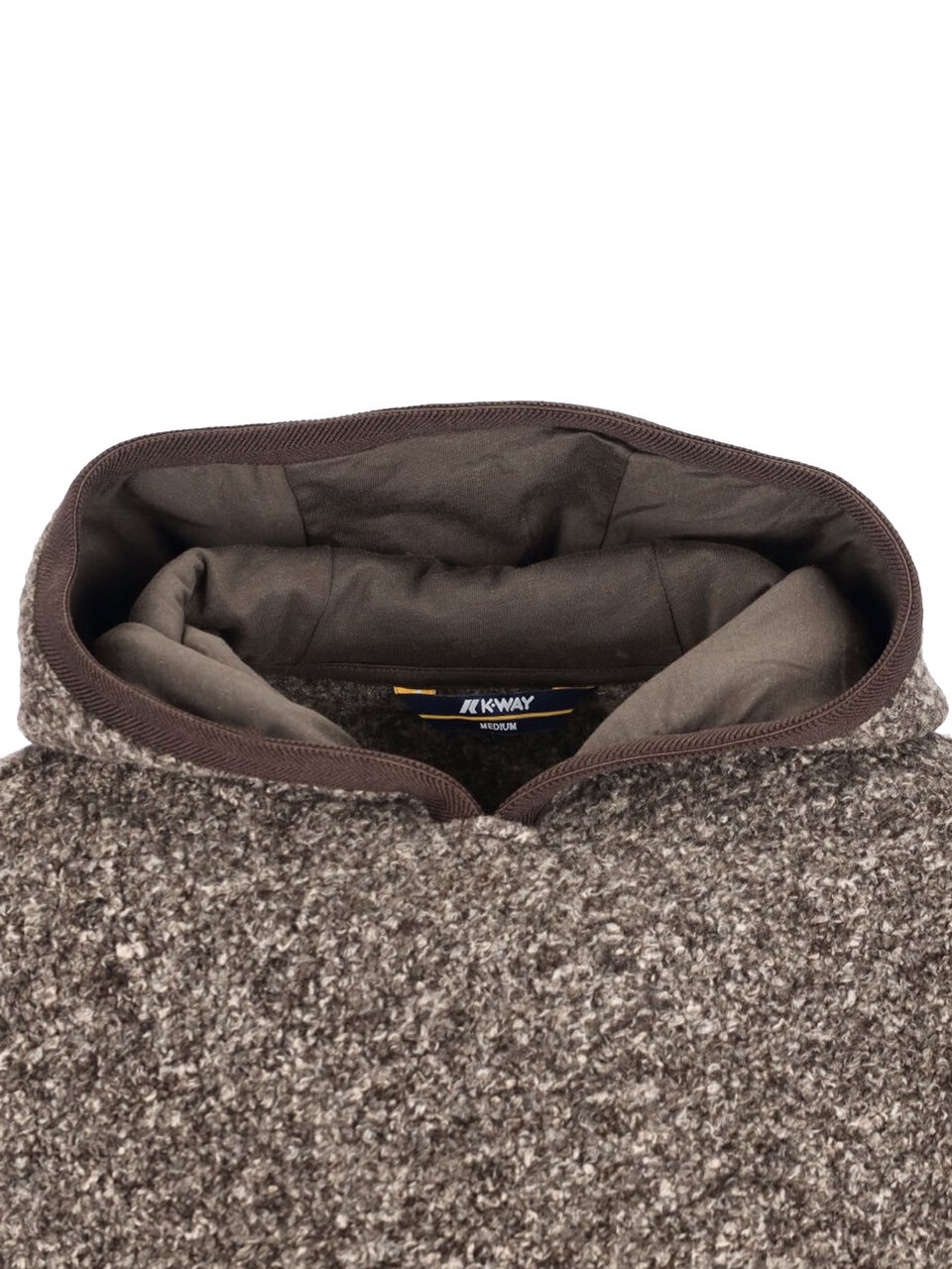 K-WAY Hooded Teddy Sweatshirt – Brown Neutraal