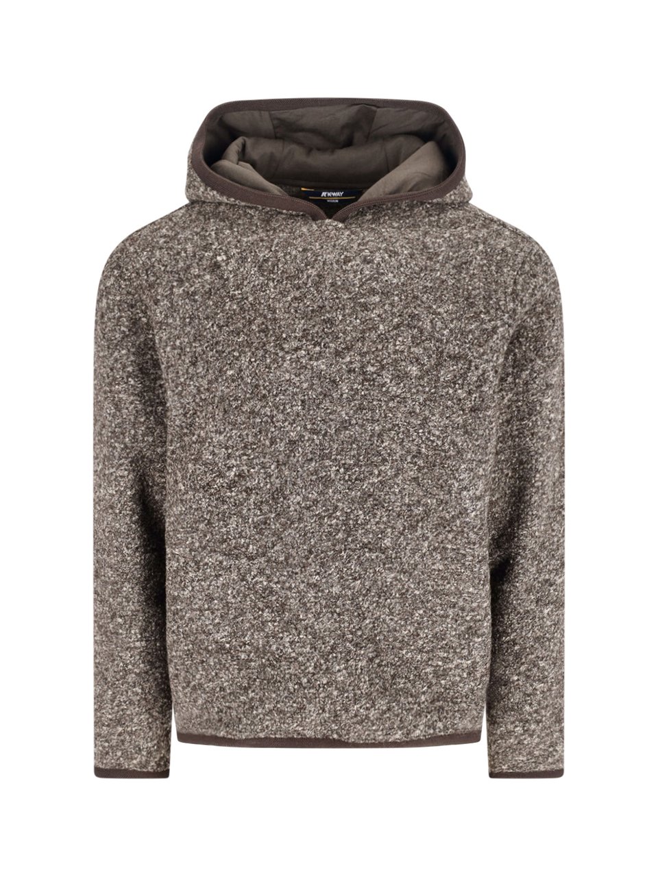 K-WAY Hooded Teddy Sweatshirt – Brown Neutraal