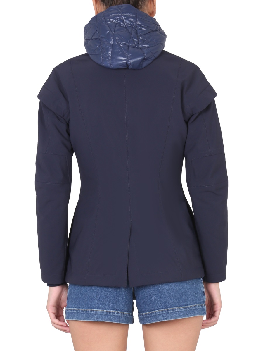 K-WAY Short Zippered Windbreaker with Structured Fit Grijs