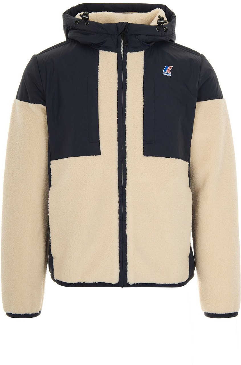 K-WAY Coats Blue Depthecru Blauw