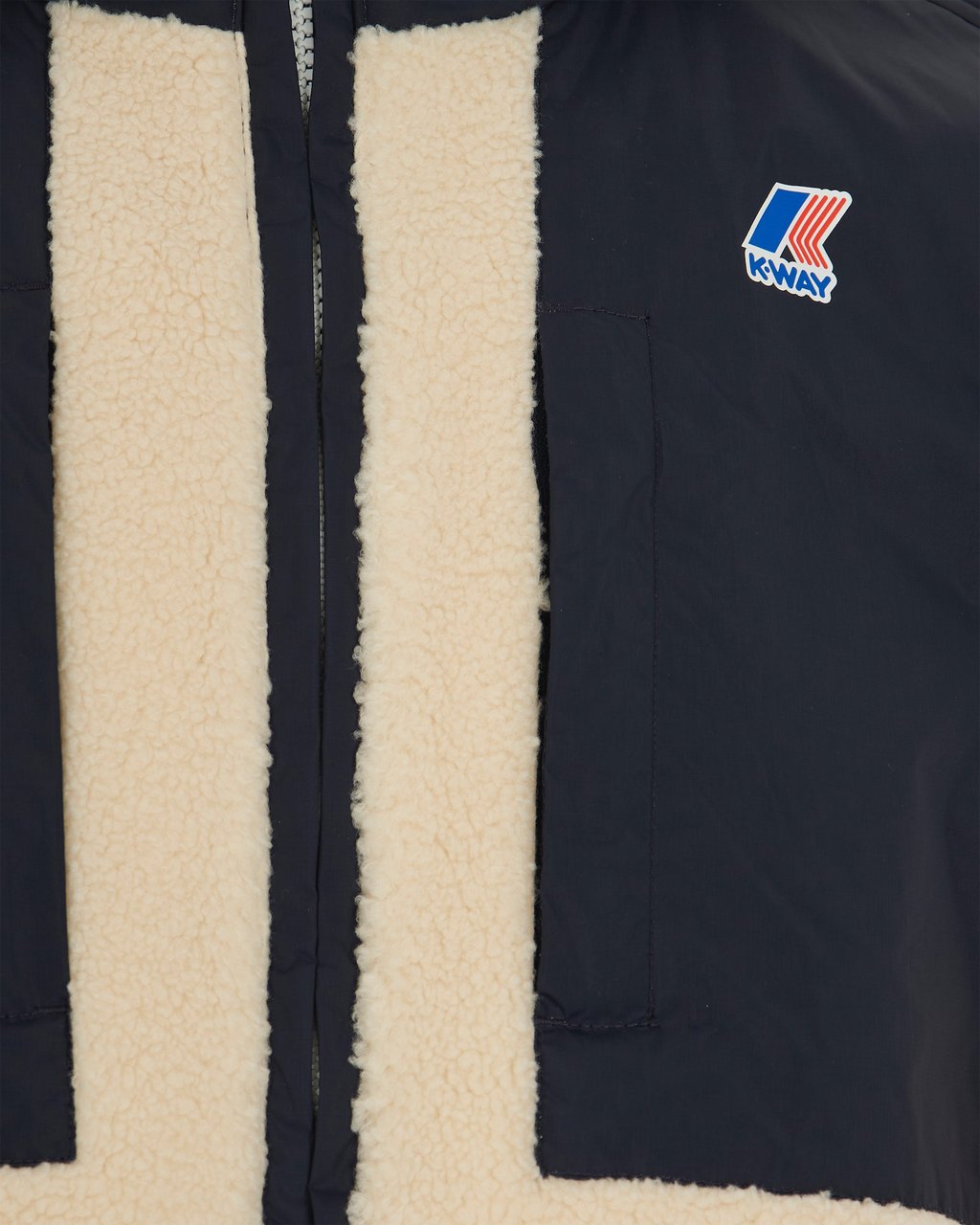 K-WAY Coats Blue Depthecru Blauw