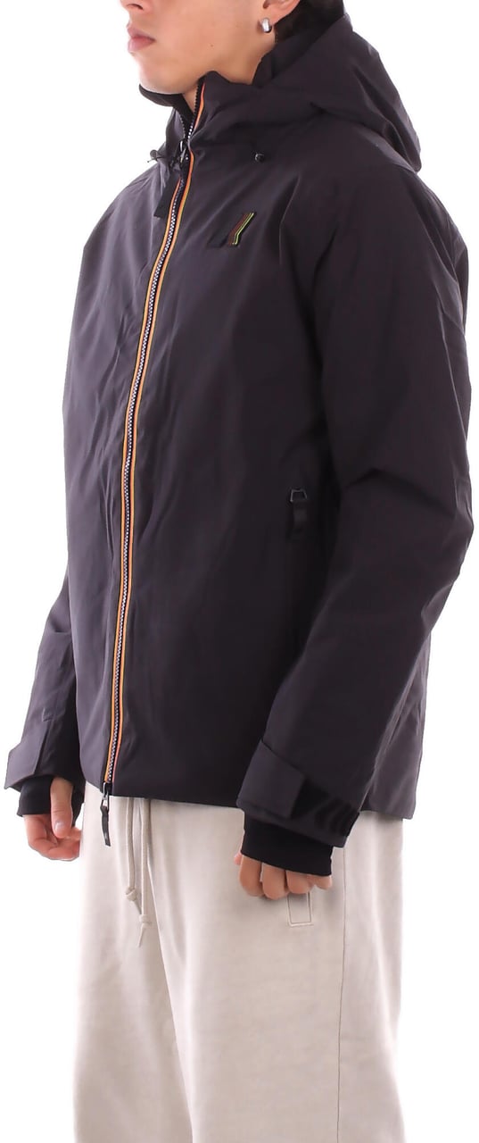 K-WAY Coats Black Pure Zwart