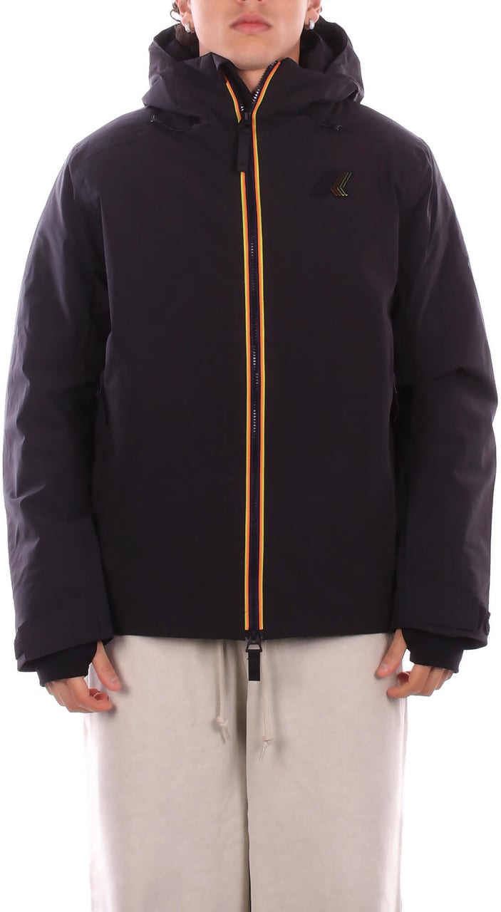 K-WAY Coats Black Pure Zwart