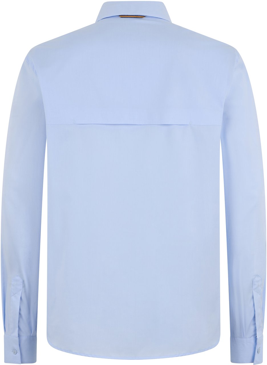 K-WAY Cotton shirt with long sleeves Lichtblauw