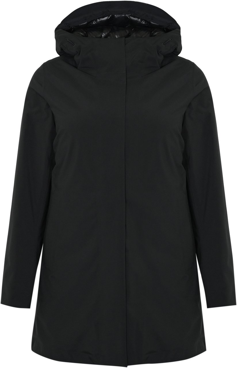 K-WAY Coats Black Pure Zwart