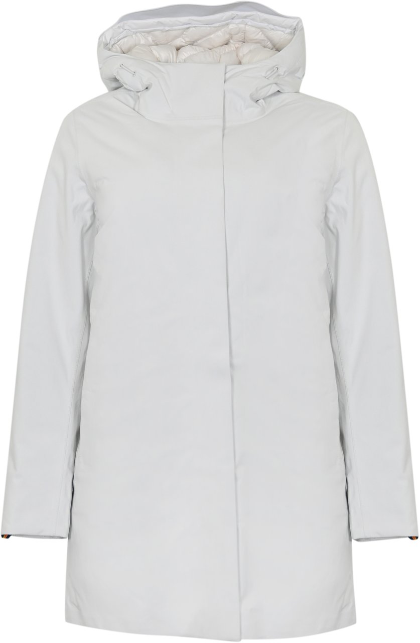 K-WAY Coats White Gardenia Combo Wit