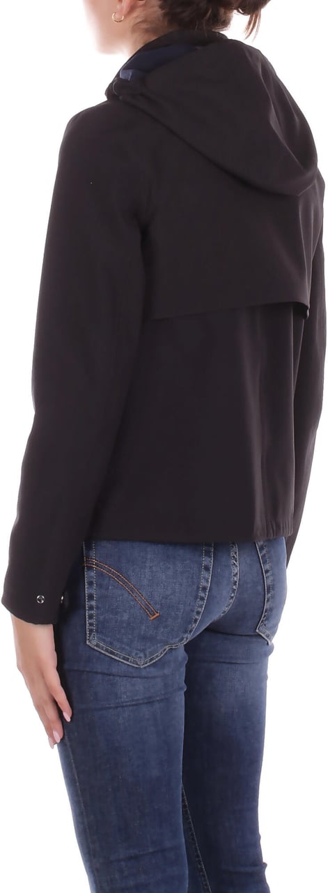 K-WAY Coats Black Pure Blue Depth Zwart