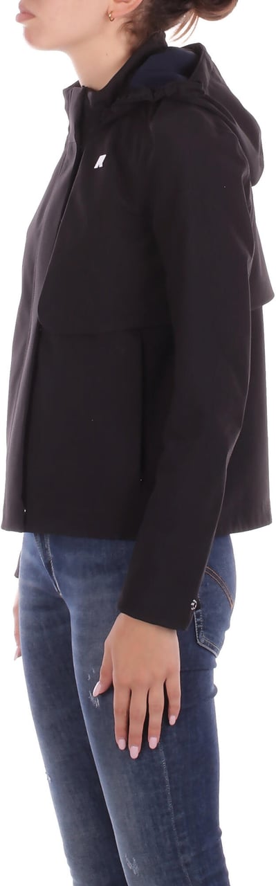 K-WAY Coats Black Pure Blue Depth Zwart