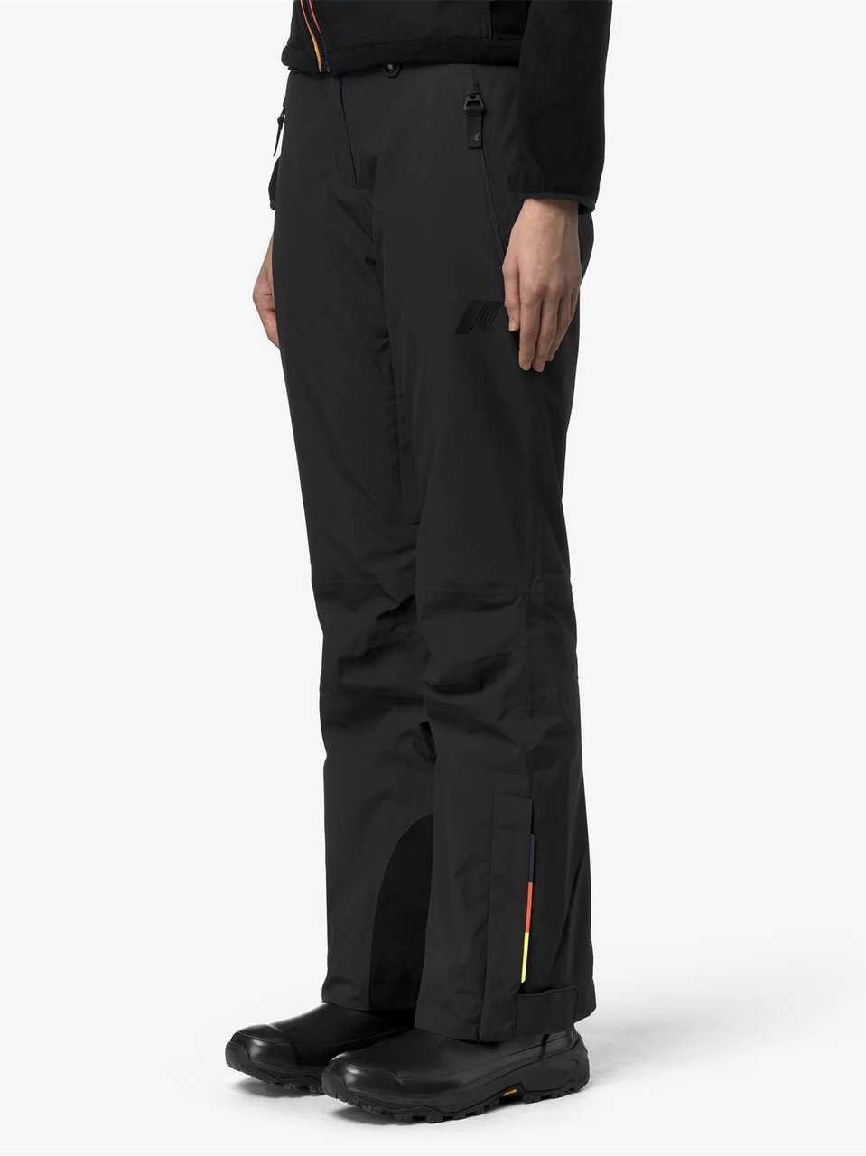 K-WAY Black Leros 2L Fancy Tailored Pants Zwart
