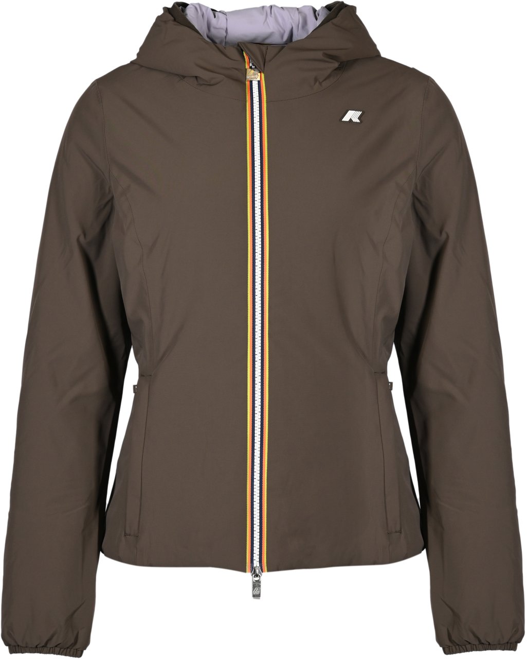 K-WAY Coats Black Olive Violet Zwart