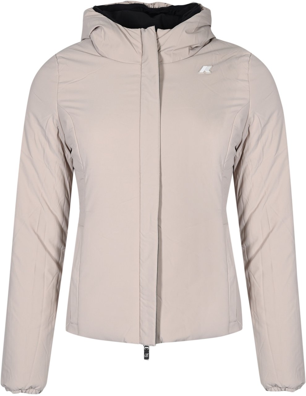 K-WAY Coats Black Pure Beige C Zwart