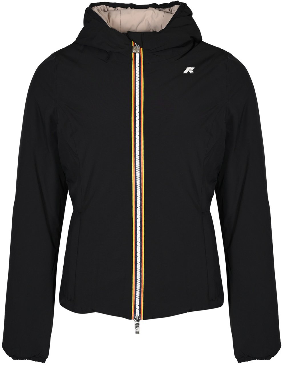 K-WAY Coats Black Pure Beige C Zwart