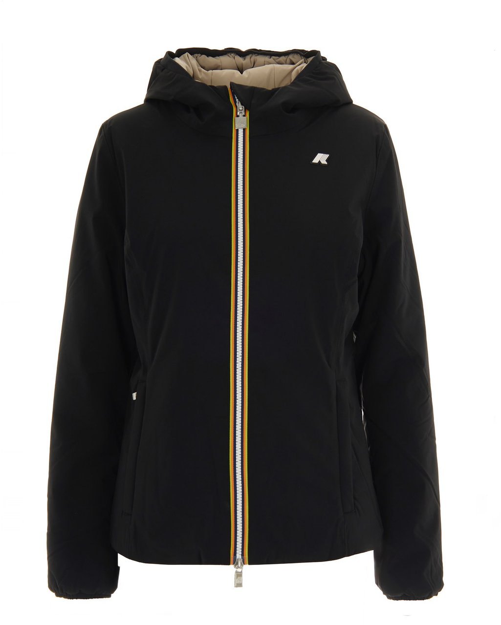 K-WAY Coats Black Purebeige Cash Zwart
