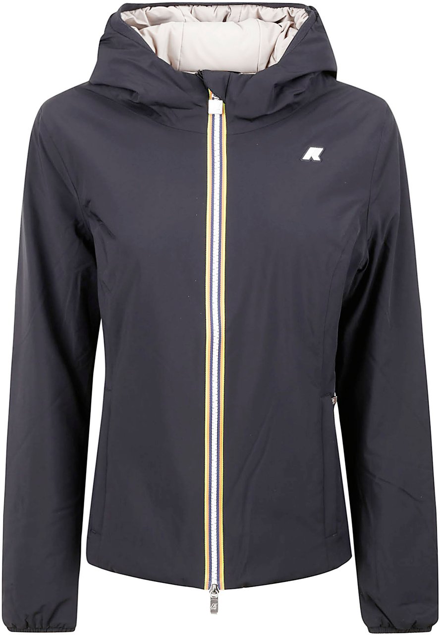 K-WAY Coats Nero Beige Divers