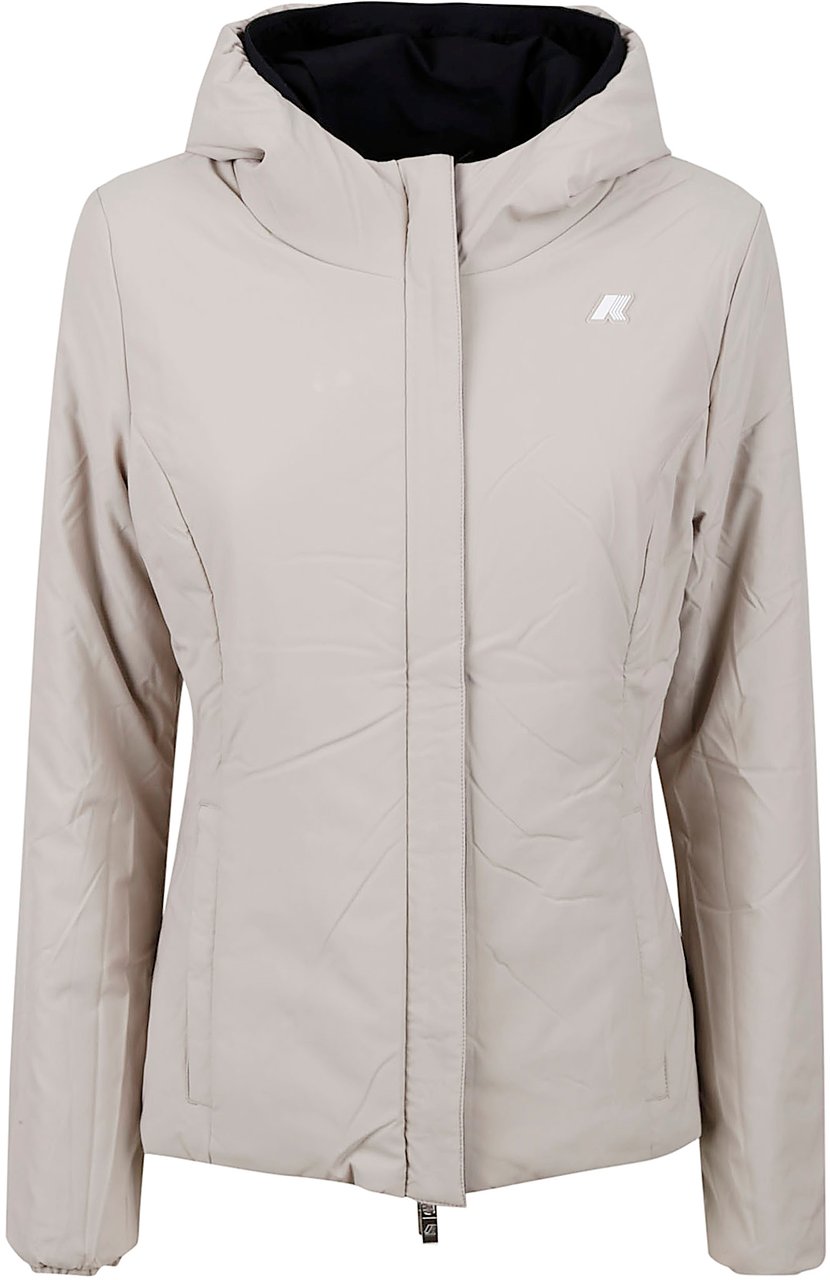 K-WAY Coats Nero Beige Divers