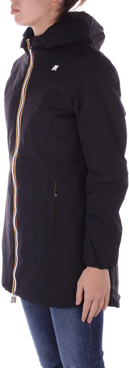 K-WAY Coats Black Pure Blue Depth Zwart