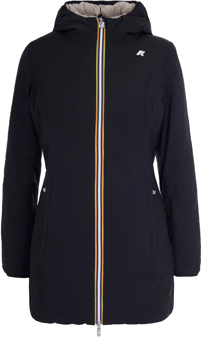 K-WAY Coats Blck Purebeige Cash Zwart