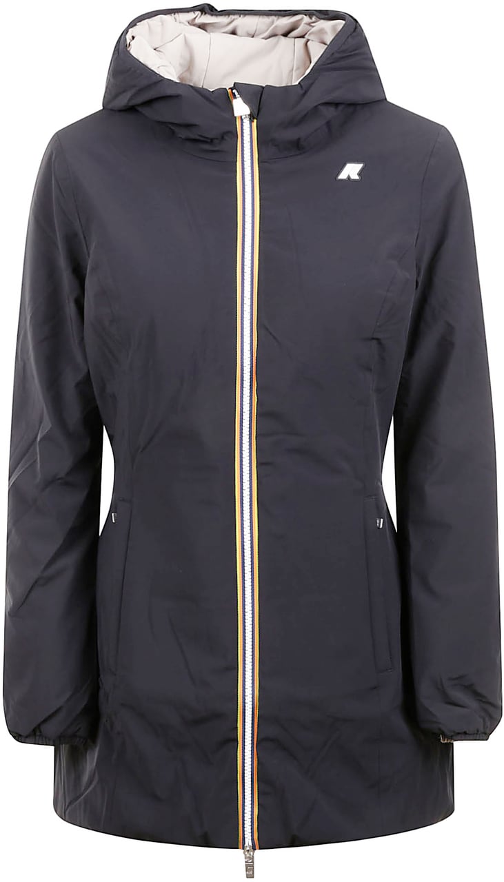 K-WAY Coats Nero Beige Divers