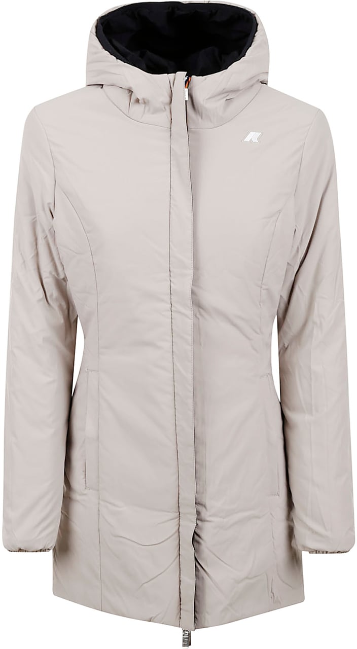 K-WAY Coats Nero Beige Divers