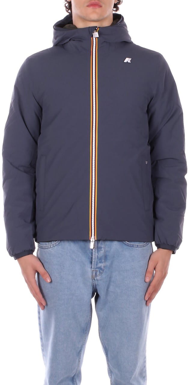 K-WAY Coats Blue Airforce Green Blauw