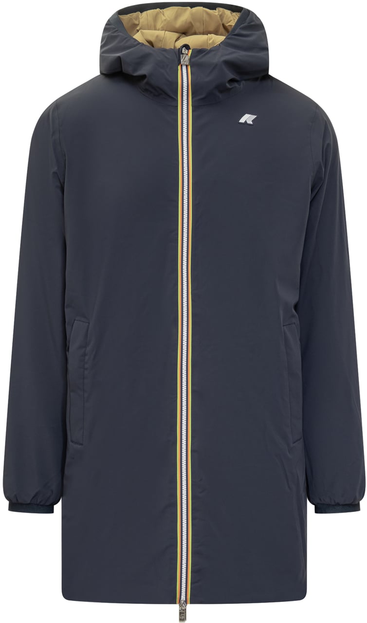 K-WAY K-Way Jacob St Warm Double con Cappuccio Navy