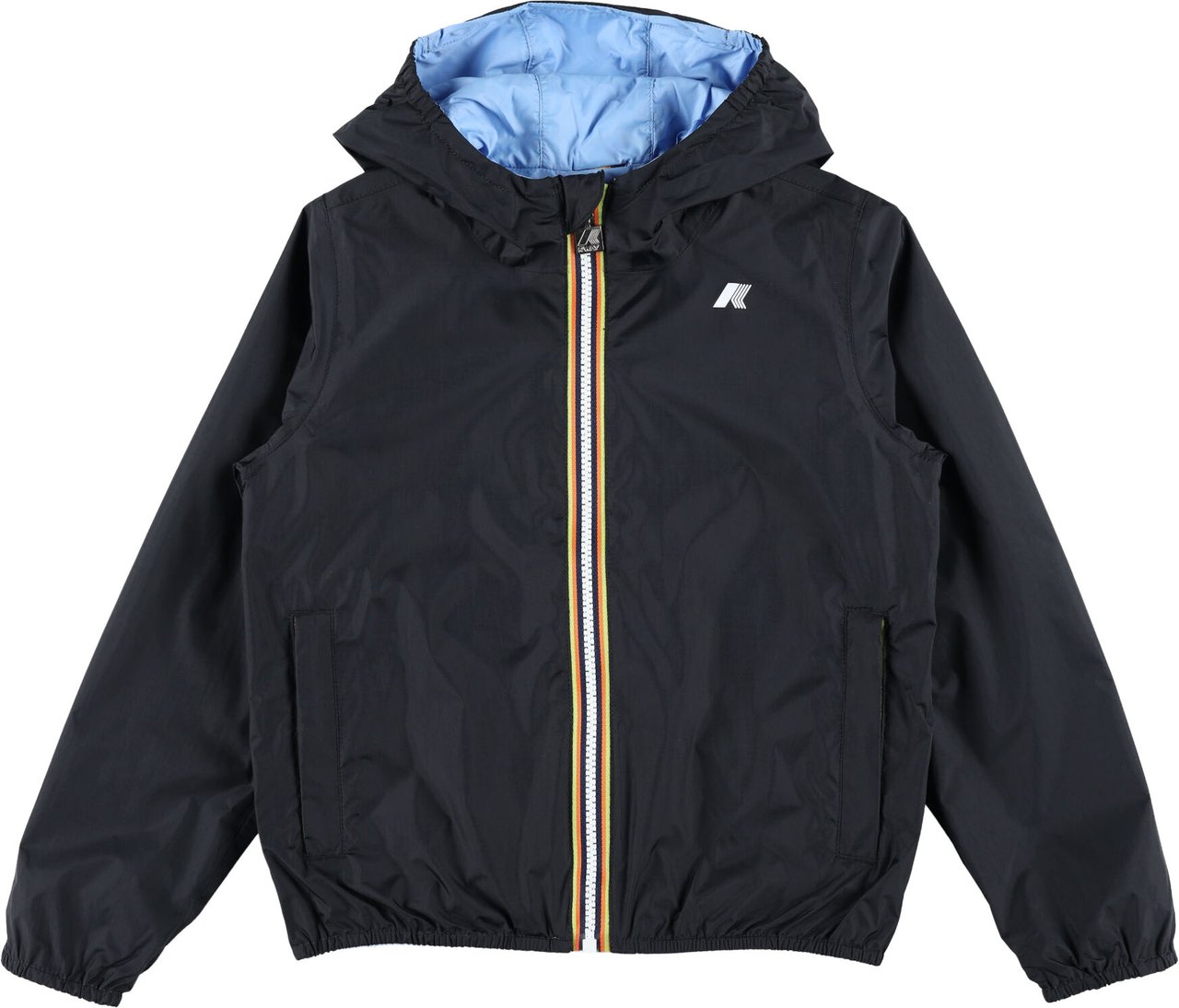 K-WAY Jack Plus Jacket Double Black/Light Blue Divers