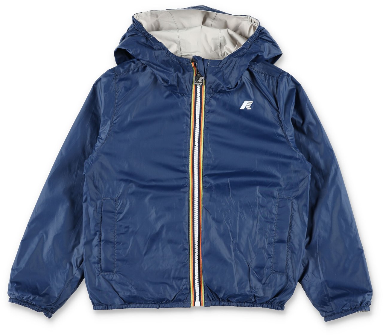 K-WAY Jack Plus Jacket Double Beige/Blue Divers
