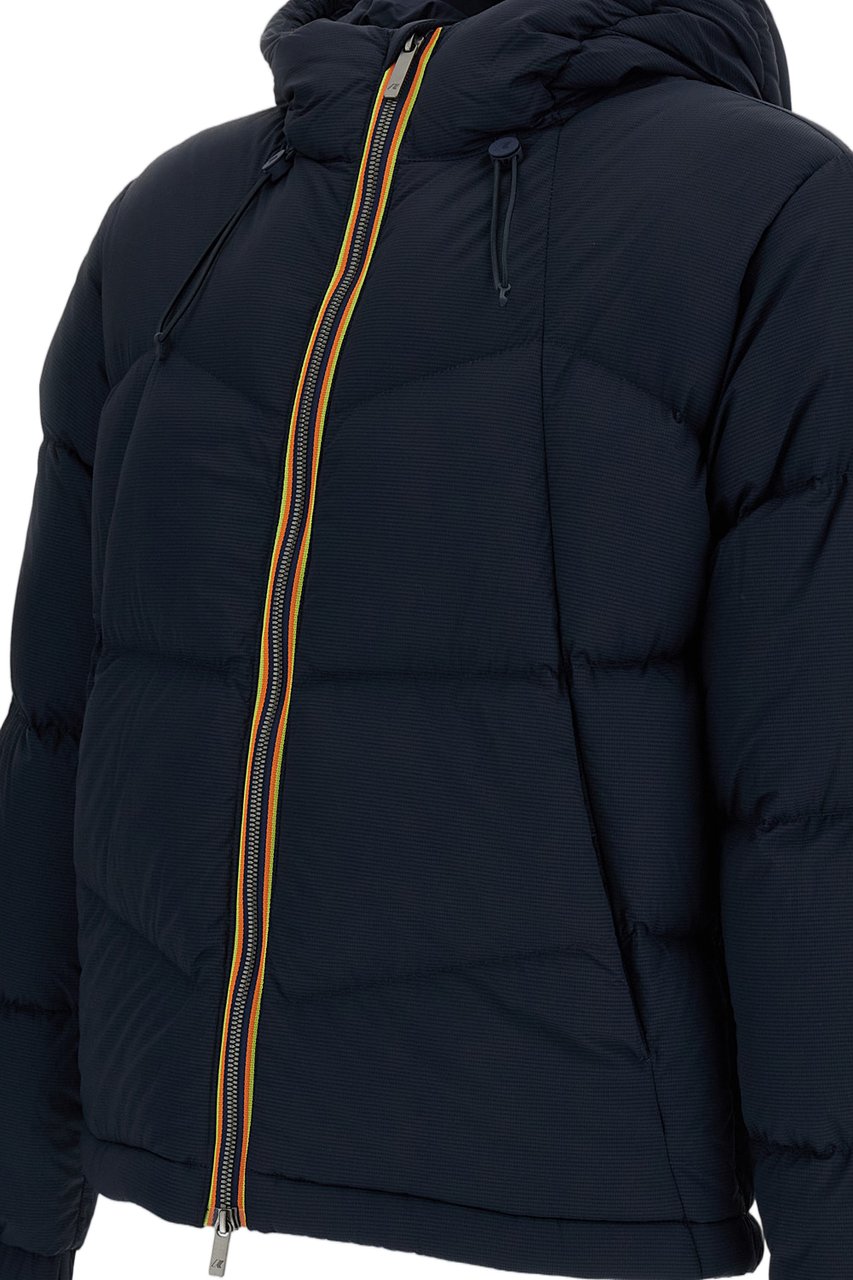 K-WAY Blue Quill Waterproof Ripstop Nylon Jacket Blauw