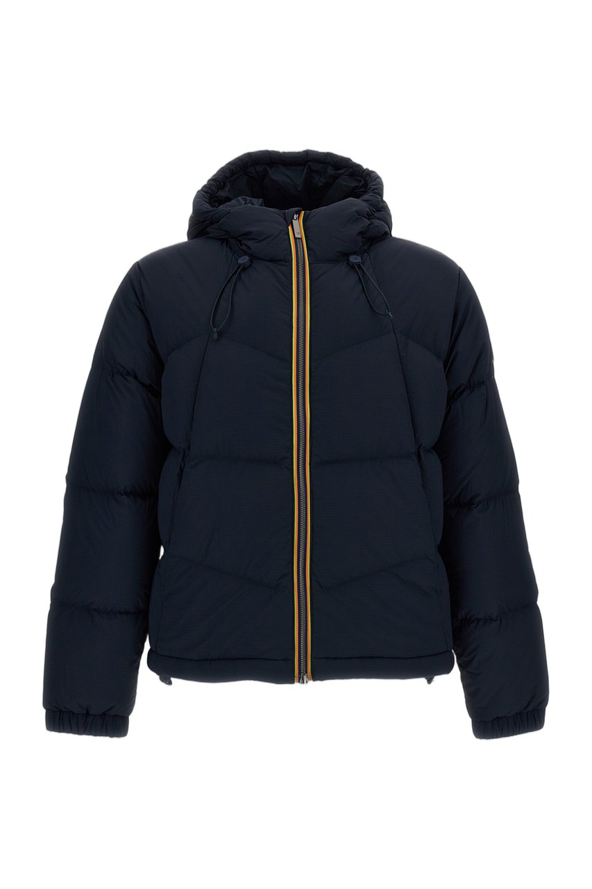 K-WAY Blue Quill Waterproof Ripstop Nylon Jacket Blauw