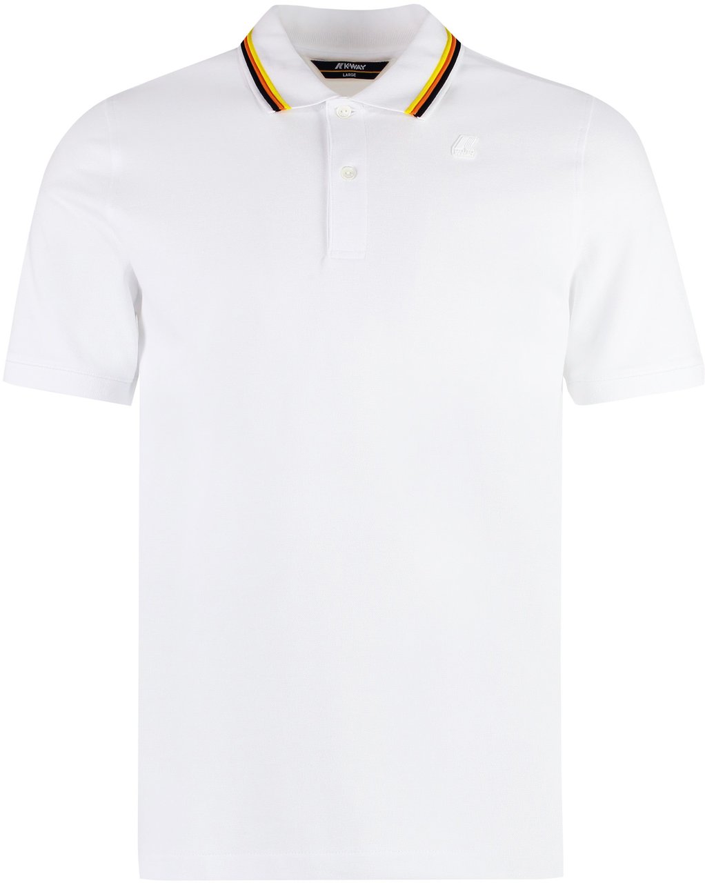 K-WAY Jud Cotton-piqué polo shirt Wit
