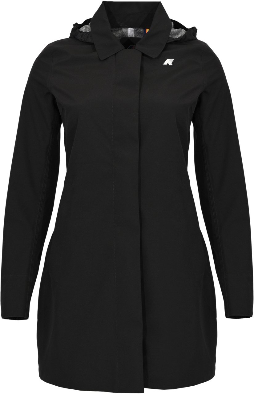 K-WAY Coats Black Pure Zwart