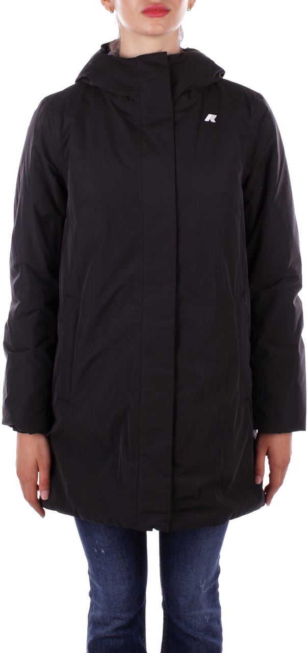 K-WAY Coats Black P Blue A Zwart