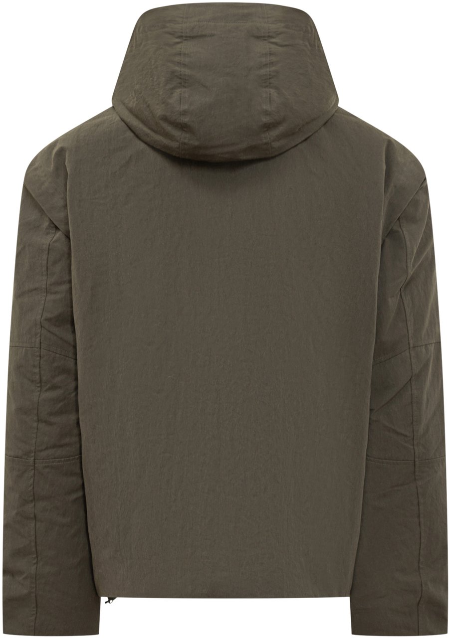 K-WAY K-Way Giacca Verde con Tasche Utility Groen