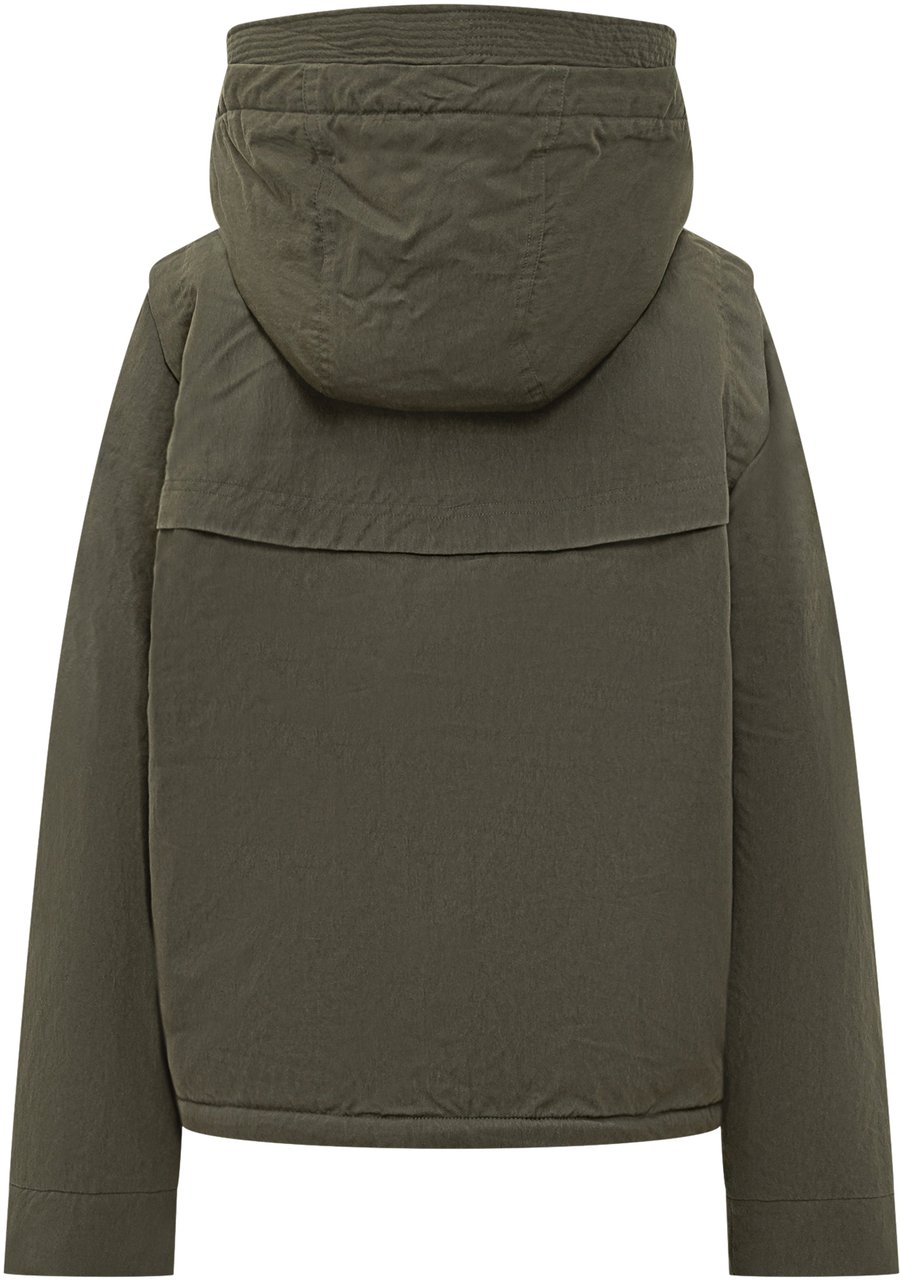 K-WAY Giacca K-Way con Cappuccio e Fodera in Pelliccia Sintetica Groen