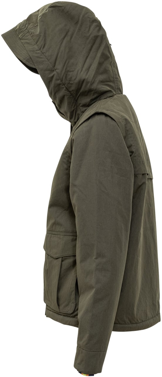 K-WAY Giacca K-Way con Cappuccio e Fodera in Pelliccia Sintetica Groen