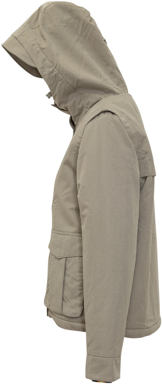 K-WAY Giacca K-Way con Cappuccio e Fodera in Pelliccia Sintetica Groen