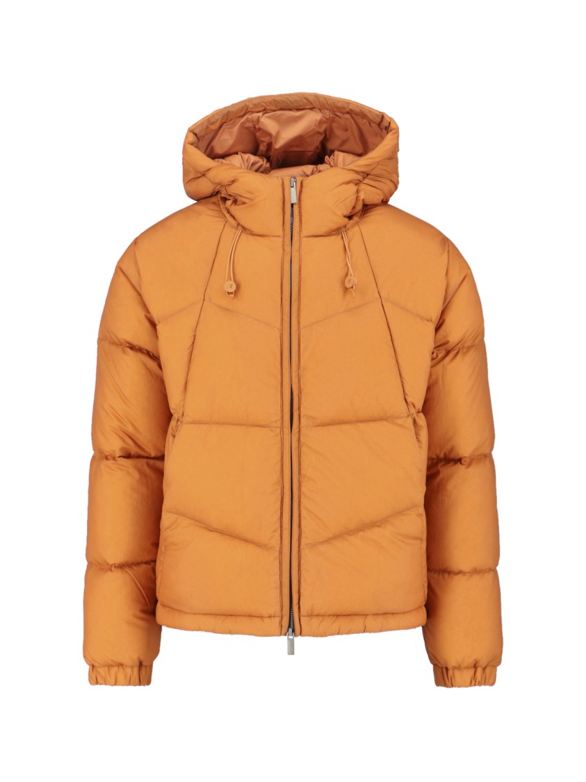 K-WAY Classic Orange Casual Jacket With High Collar Oranje