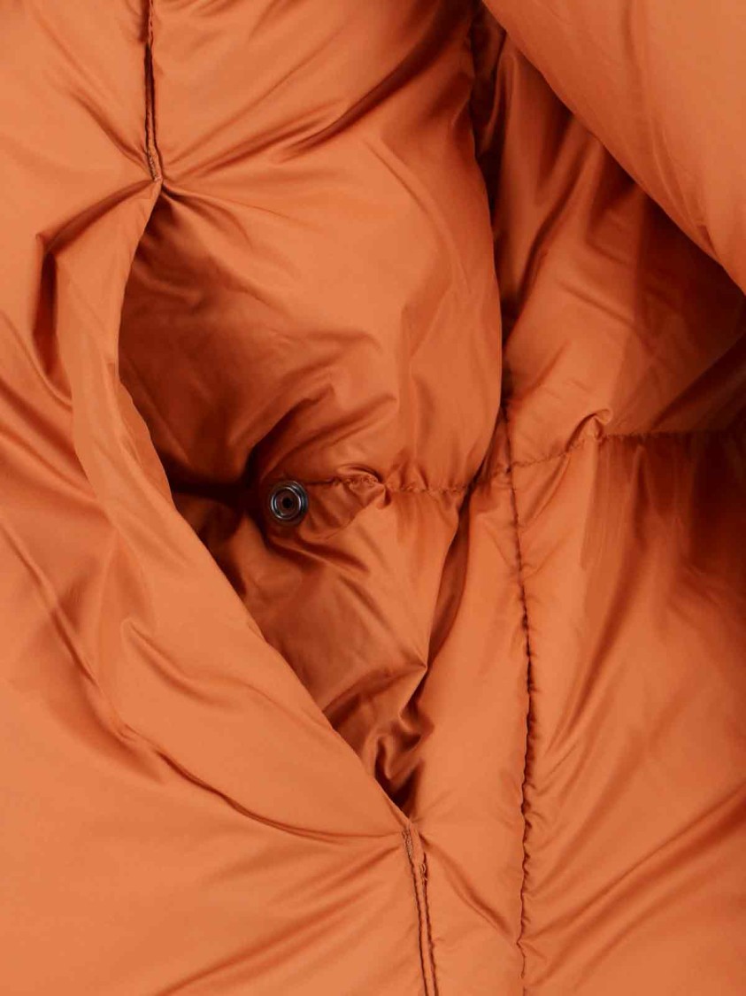K-WAY Vibrant Orange Minimalist Jacket With High Collar Oranje