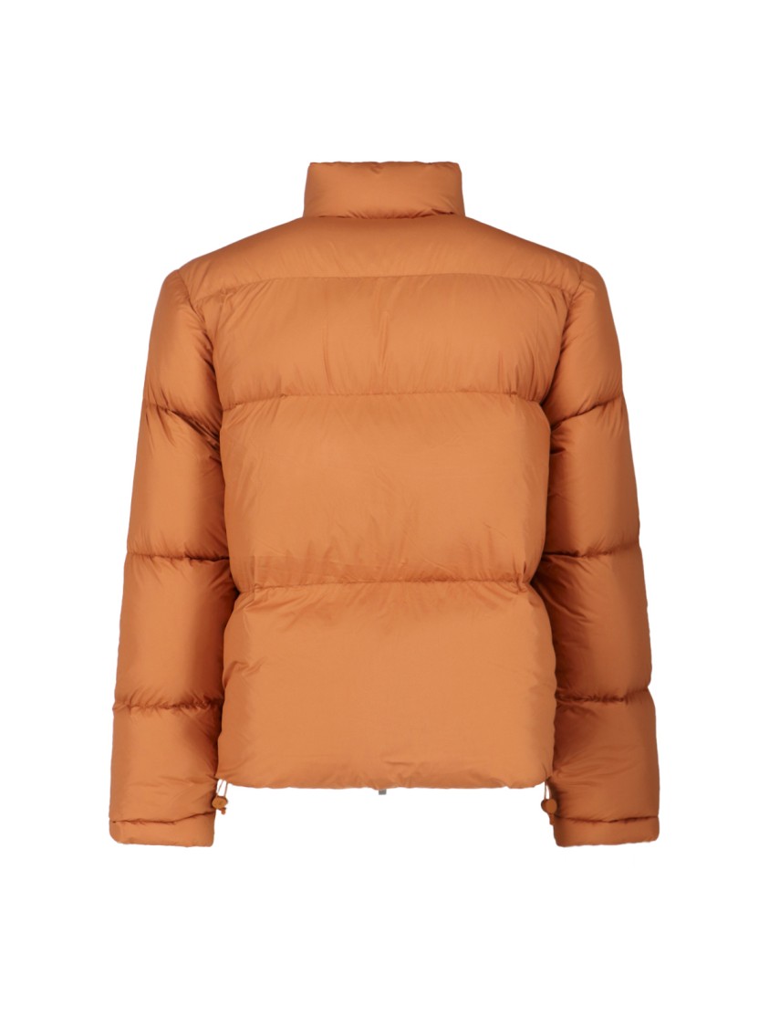 K-WAY Vibrant Orange Minimalist Jacket With High Collar Oranje