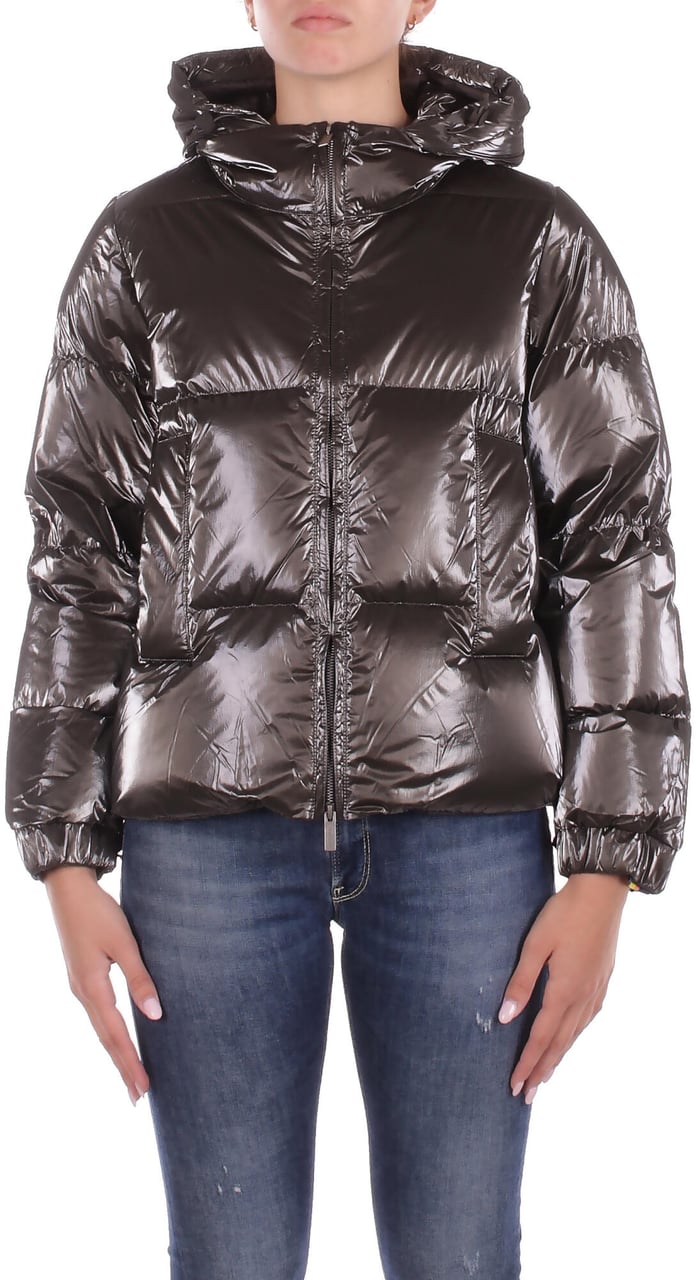 K-WAY Coats Black Olive Combo Zwart