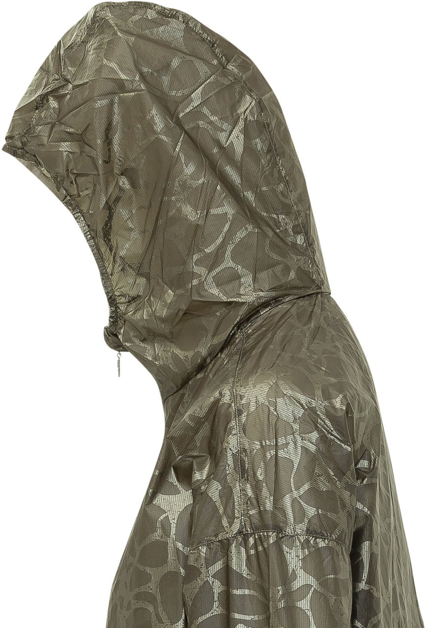 K-WAY Giacca Laurette Super Light con Stampa Donkergroen