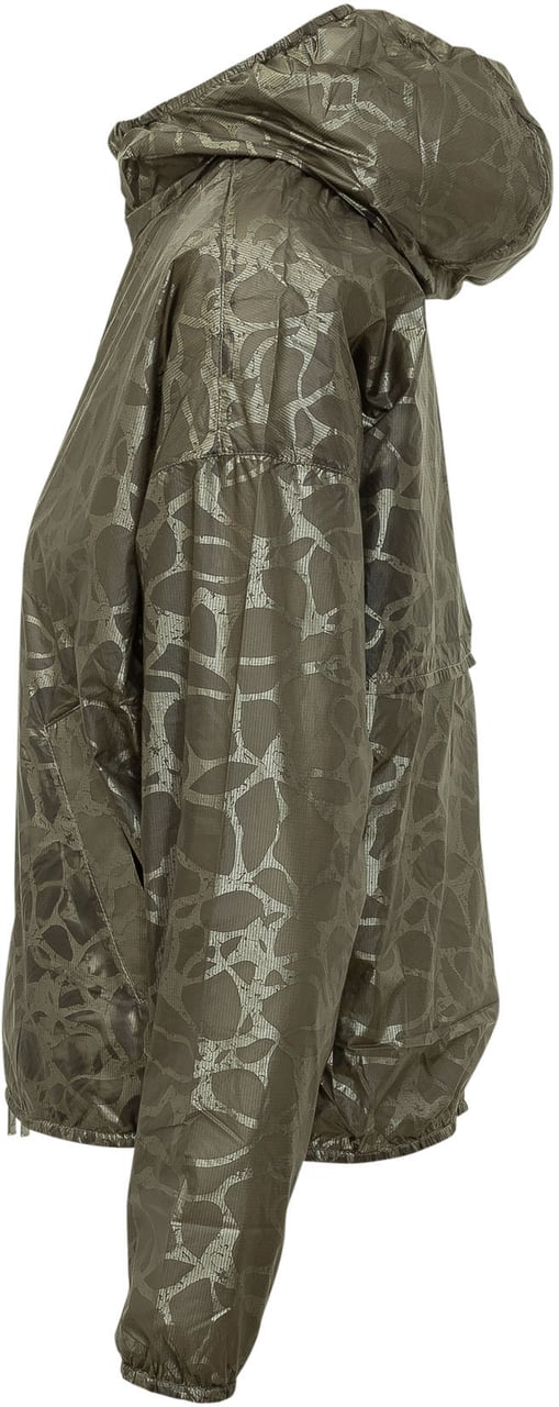 K-WAY Giacca Laurette Super Light con Stampa Donkergroen