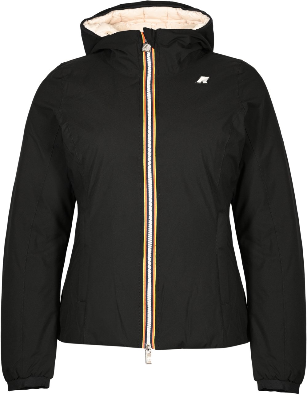 K-WAY Coats Black Pure White G Zwart