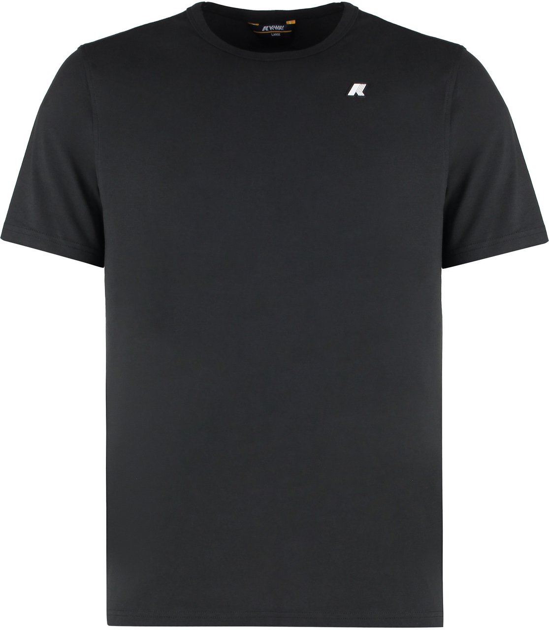 K-WAY Adame cotton crew-neck T-shirt Zwart