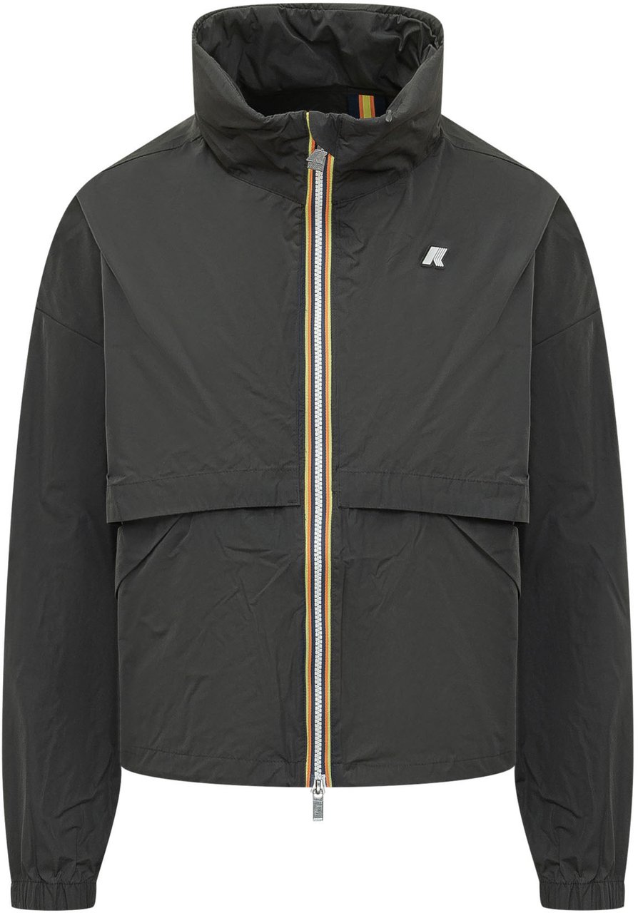 K-WAY Giacca Aubette Memory Touch con Zip Donkergrijs