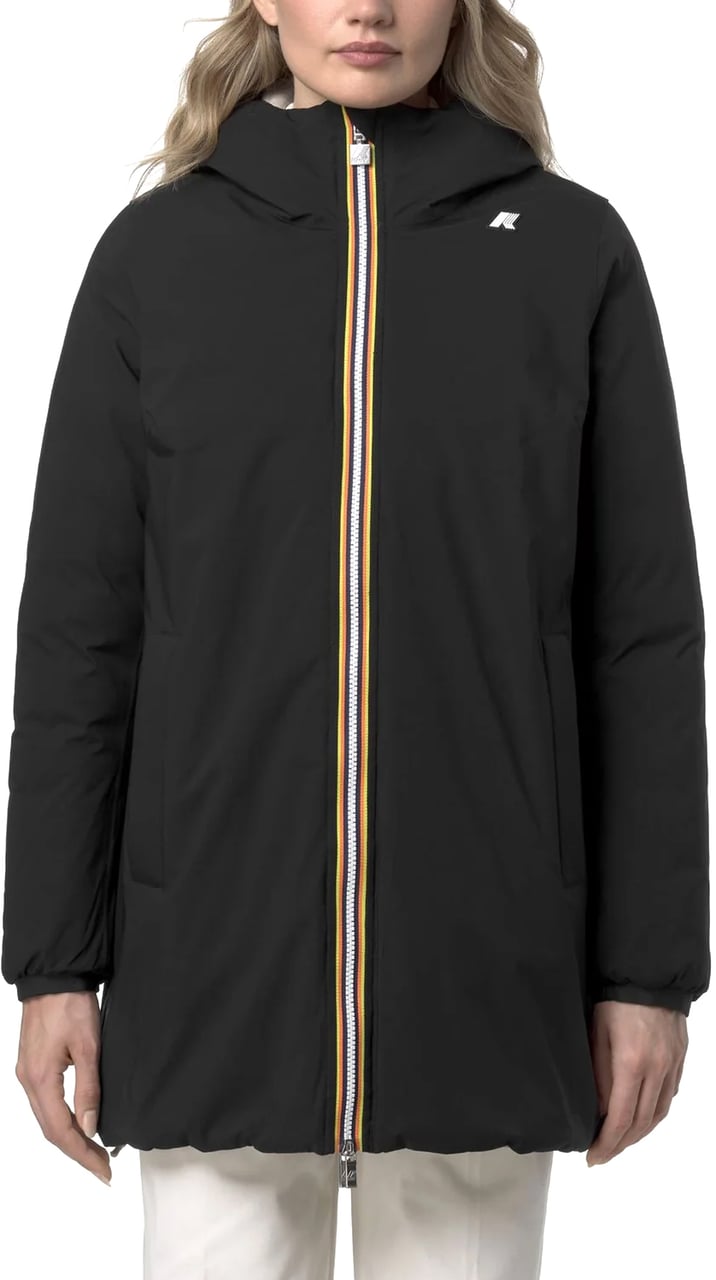 K-WAY Jackets Black Beige Zwart