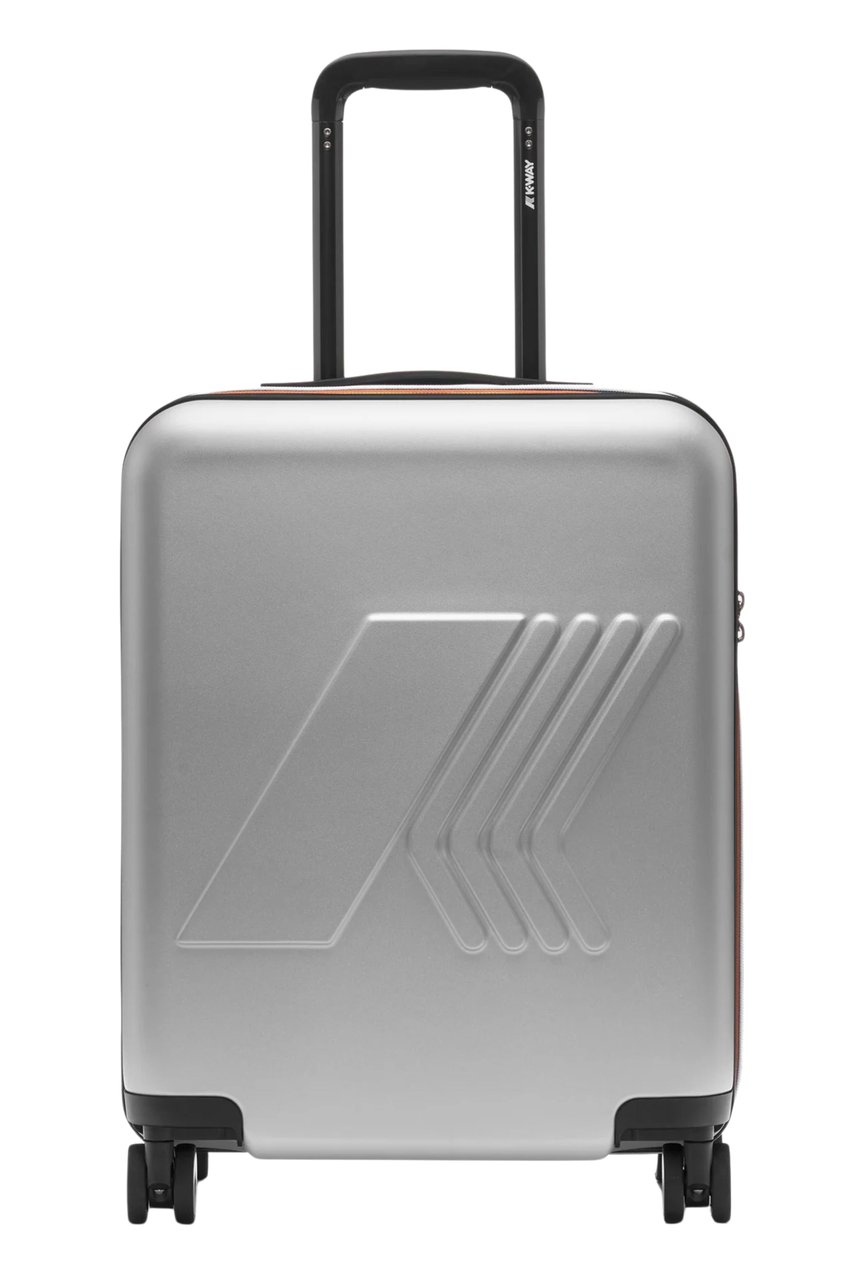 K-WAY Compact Polycarbonate Trolley With Embossed Logo Grijs