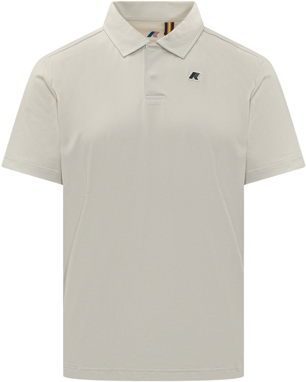 K-WAY Polo a Maniche Corte con Logo Taupe