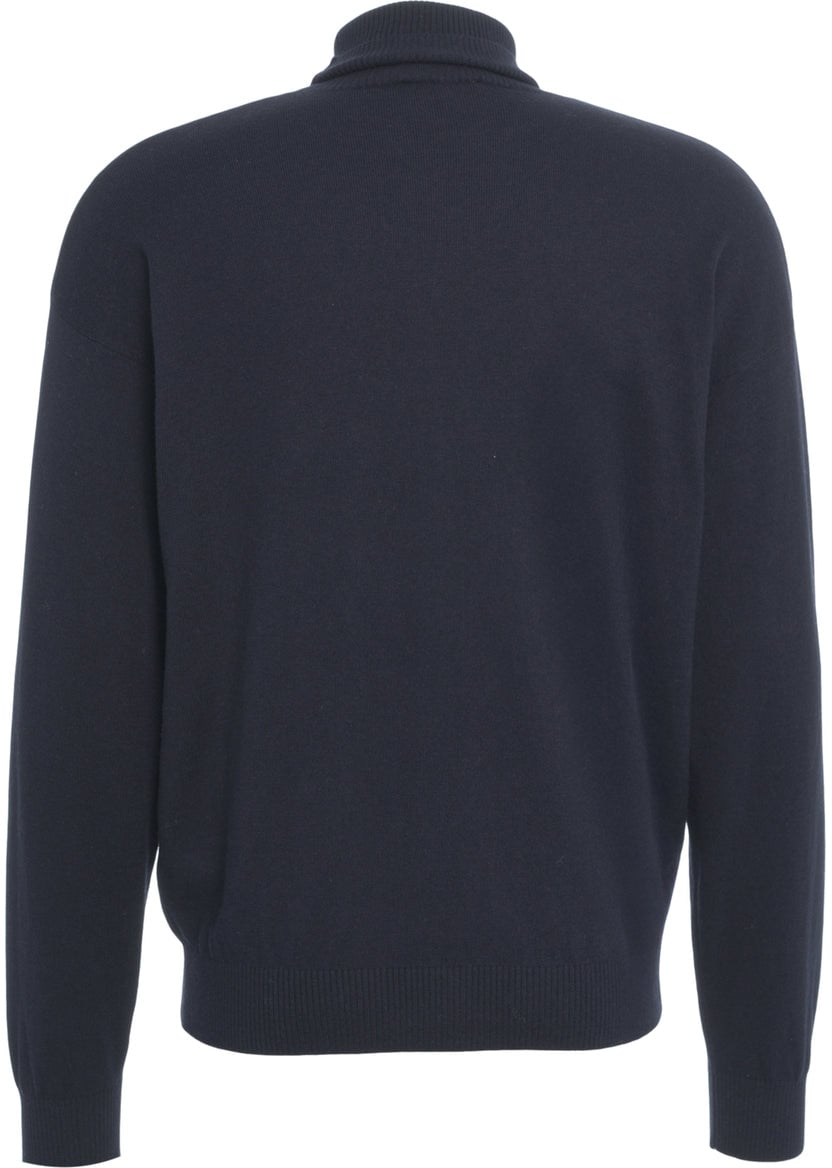 Kangra Wool blend turtleneck sweater Blauw