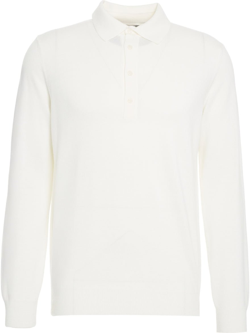 Kangra Knit polo shirt Wit